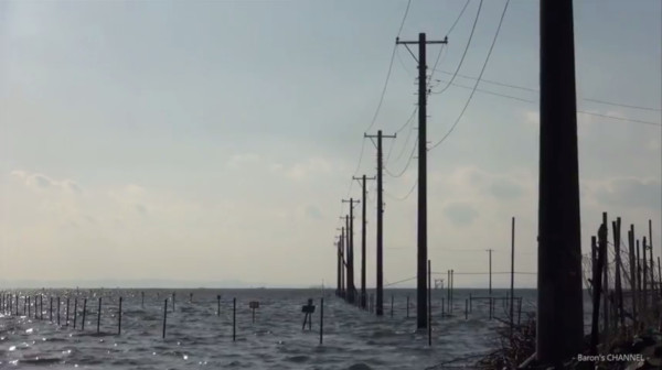 江川海岸の海中電柱 千葉県木更津市 は まるで日本のウユニ塩湖 心残景色